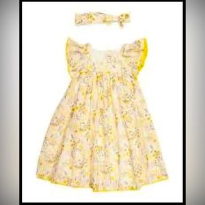 NWT Shabby Chic cottage core toddler dress with headband